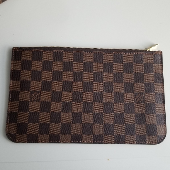 LOUIS VUITTON Neverfull Pouch GM Damier Ebene Print - Picture 2 of 16